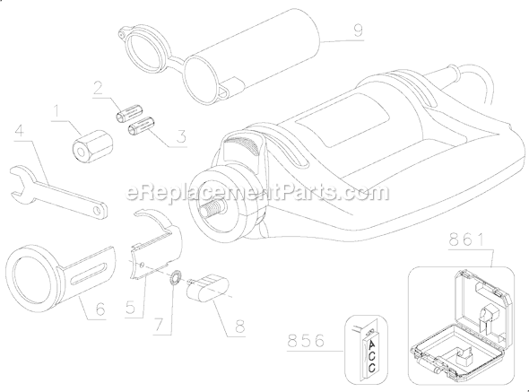 Page A Diagram and Parts List for RS150 Type 1 Black and Decker Multi-Tool